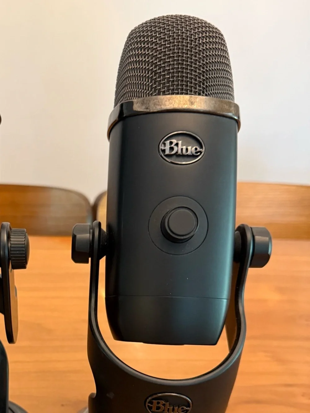 Logitech Blue Black and Gunmetal USB Microphone
